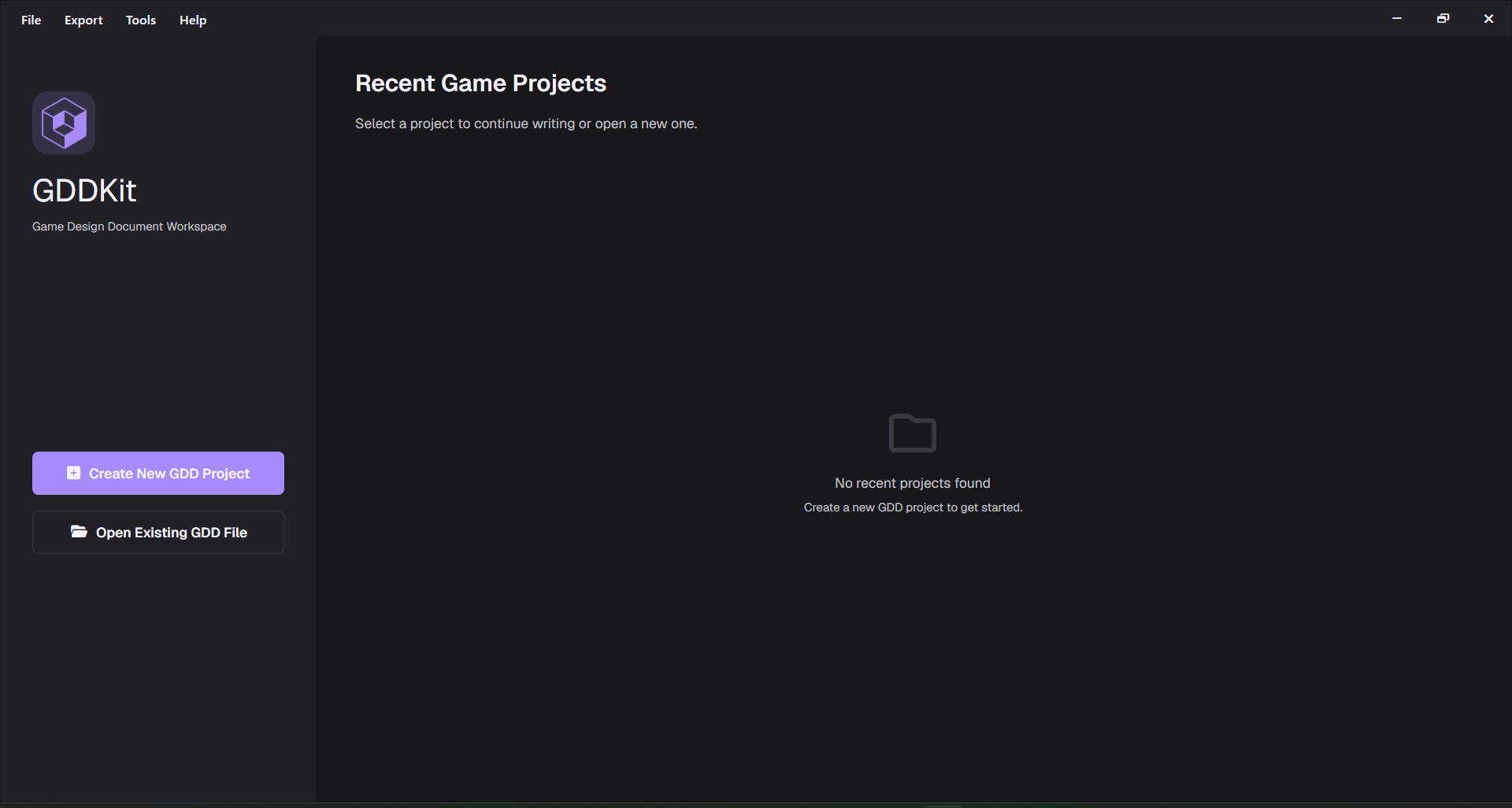 GDDKit Home Screen
